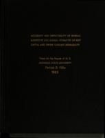 Accuracy and repeatability of several subjective live animal estimates of beef cattle and swine carcass desirability