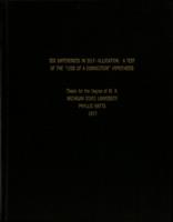 Sex differences in self-allocation : a test of the "less of a connection" hypothesis