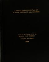 A disaster orgnization plan for St. Johns Hospitl, St. Paul, Minnesota