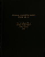 Socialism and the agricultural community in France, 1880-1914