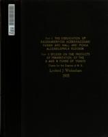 Part I : the dissociation of Saccharomyces aceris-sacchari Fabian & Hall & Pichia alcoholophila Klöcker ; Part II : Studies on the products of fermentation of the S & R forms of yeasts
