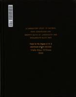 A laboratory study of natural food conversion and growth rates of largemouth and smallmouth black bass