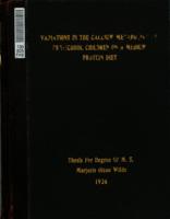 Variations in the calcium metabolism of pre-school children on a medium protein diet