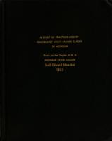 A study of practices used by teachers of adult-farmer classes in Michigan