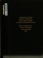 A comparison of various incubation temperatures for the primary isolation of coliform organisms from water