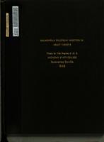 Salmonella pullorum infection in adult turkeys. I. Comparative study of tetrathionate broth, mandelic acid broth and selenite F broth enrichment media in the isolation of Salmonella pullorum. II. Relationship between the agglutination reaction and the ...