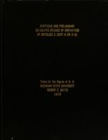 Synthesis and preliminary solvolytic studies of derivatives of bicyclo[3.2.] oct-6-en-3-ol