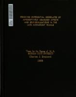 Perceived experiential correlates of apperceptively measured affects and self-evaluations in the late adolescent female