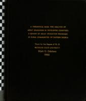 A theoretical basis for analysis of adult education in developing countries : a review of adult education programs in rural communities of eastern Nigeria