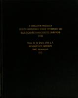 A correlation analysis of selected urban public service expenditures and socio-economic characteristics of Michigan cities