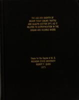 The age and growth of brown trout (Salmo trutta) and sculpin (Cottus spp.) as it relates to eutrophication in the Jordan and Ausable rivers