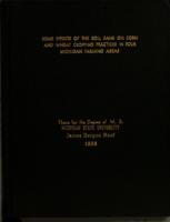 Some effects of the Soil Bank on corn and wheat cropping practices in four Michigan farming areas