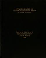 Attitudes, knowledge, and participation of Michigan farmers in the 1957 soil bank