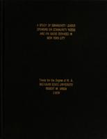 A study of community leader opinions on community needs and FM radio services in New York City