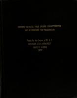 Historic districts : their origins, characteristics and mechanisms for preservation