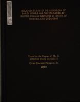 Isolation studies of the microflora of barley kernels and the utilization of selected organic substrates by certain of these isolated organisms