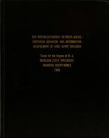 The interrelationship between social-emotional behavior and information-achievement of Head Start children