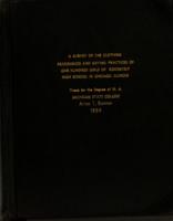 A survey of the clothing preferences and buying practices of one hundred girls of Roosevelt High School in Chicago, Illinois