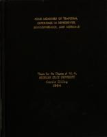 Four measures of temporal experience in depressives, schizophrenics, and normals