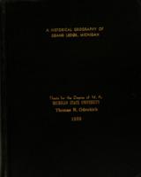 A historical geography of Grand Ledge, Michigan