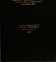 A quantitative sedimentary analysis of the Middle Devonian Traverse group in the Michigan basin