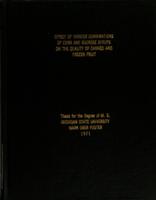 Effect of various combinations of corn and sucrose syrups on the quality of canned and frozen fruit