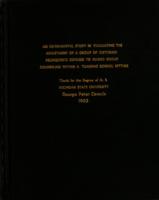 An experimental study in evaluating the adjustment of a group of disturbed delinquents exposed to guided group counseling within a training school setting