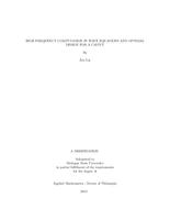 High frequency computation in wave equations and optimal design for a cavity