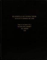 Sex differential in non-reciprocal touching as related to dominance and liking