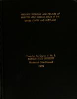 Resource problems and policies of selected low income areas in the United States and Scotland