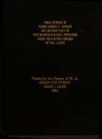 Press coverage of Father Charles E. Coughlin and the Union Party by four metropolitan daily newspapers during the election campaign of 1936 : a study