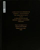 A rapid method for determining the magnesium/calcium ratios of well samples and its use as an aid in predicting structure and secondary porosity in calcareous formations