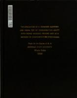 The utilization of a combined auditory and visual test of discrimination ability with people wearing hearing aids as a measure of communication effectiveness