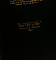 Development and testing of an instrument to analyze the decision-making process in relation to the advancement of rural family financial security