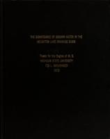 The significance of ground water in the Houghton Lake drainage basin