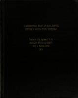 A geographical study of rural service centers in Merida State, Venezuela