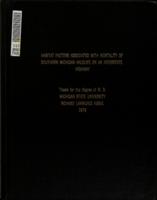 Habitat factors associated with mortality of southern Michigan wildlife on an interstate highway