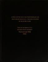 A study of the public relations programs and practices of educational television stations in the United States