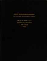 Faculty influence and professional participation of doctoral students