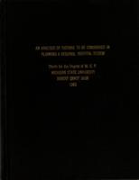 An analysis of factors to be considered in planning a regional hospital system