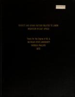 Poverty and other factors related to labor migration in East Africa