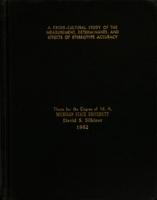 A cross-cultural study of the measurement, determinants, and effects of stereotype accuracy