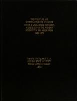 The structure and interrelationships of groups within a local social movement : a case study of the women's movement in Ann Arbor from 1968-1973