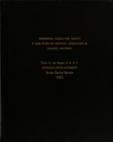 Residential relocation survey : a case study of highway relocation in Lansing, Michigan