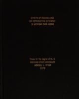 Effects of feeding urea on reproductive efficiency in Michigan DHIA herds