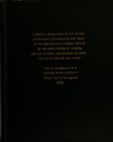 A critical comparison of the history, background, organization and policy of the Cooperative Extension Service of the United States of American and the National Agricultural Advisory Service of England and Wales