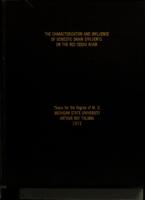 The characterization and influence of domestic drain effluents on the Red Cedar River