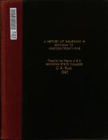 A history of railroads in Michigan to nineteen-twenty-five