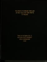 The effect of increased fertilizer on rice yields and farm profits in Thailand