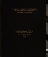 The role of women in the structure of "society" in a midwestern industrial community